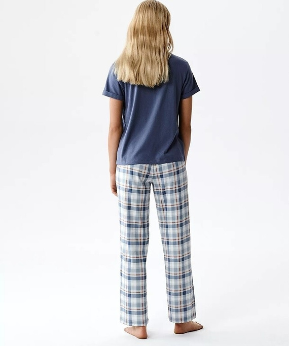 Pijama damă Atlantic NLP-513 modal bumbac mânecă scurtă pantaloni