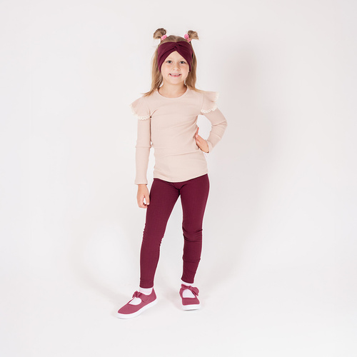 217201 Jambiere Alisa Nicol – bumbac striat, visiniu