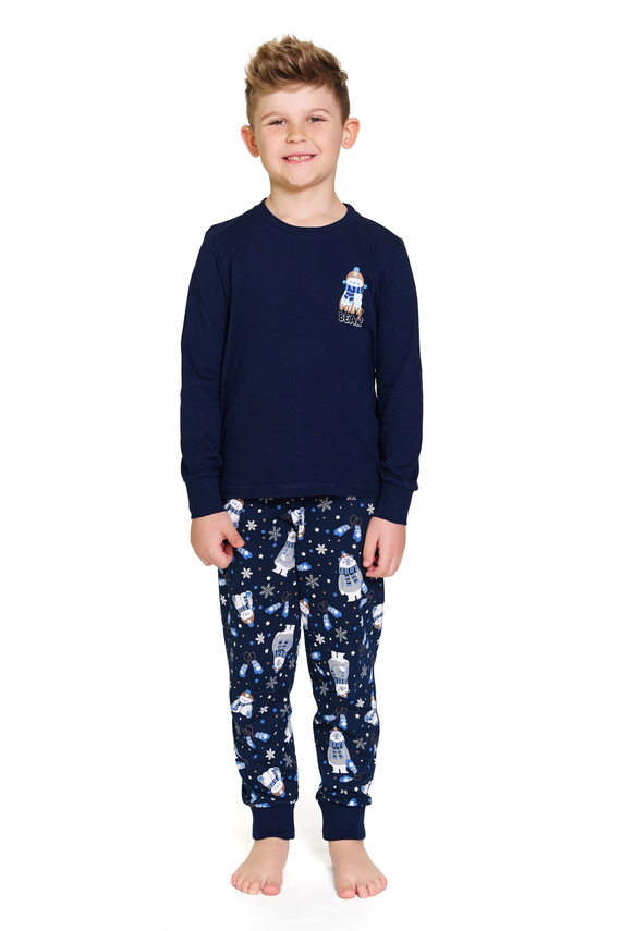 Pijamale pentru copii Doctor Nap Cozy Bear 7339 - 100% bumbac, unisex