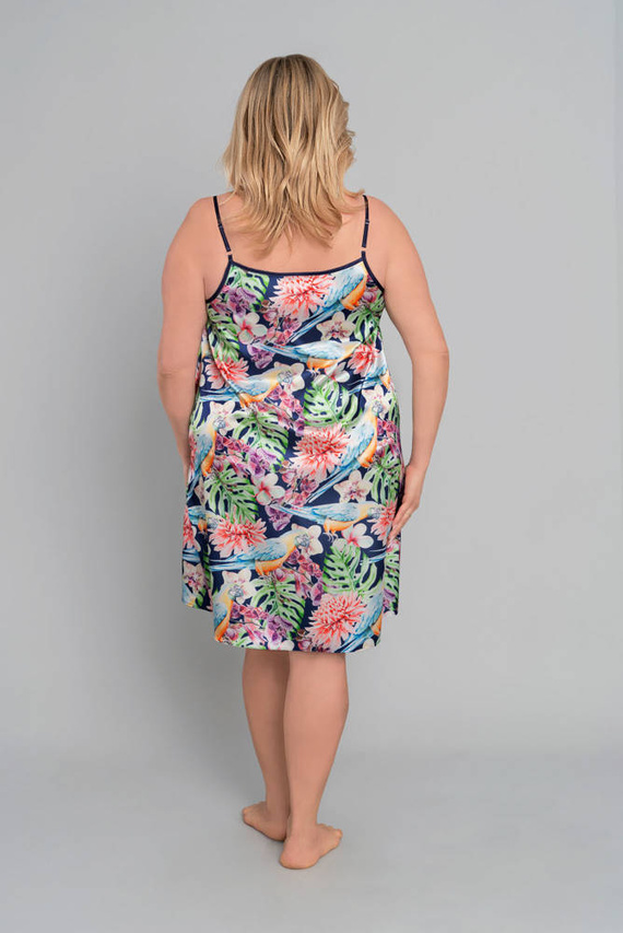 Polynesia Cămașă de noapte pentru femei, cu curea îngustă Modă italiană - imprimeu floral