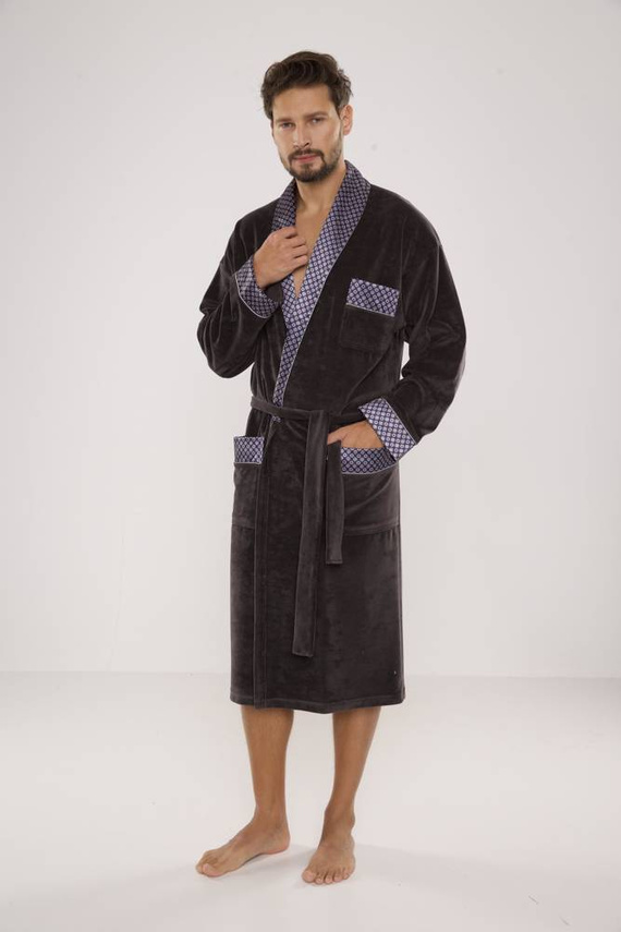 773 Bonjour halat de baie forex pentru bărbați - grafit