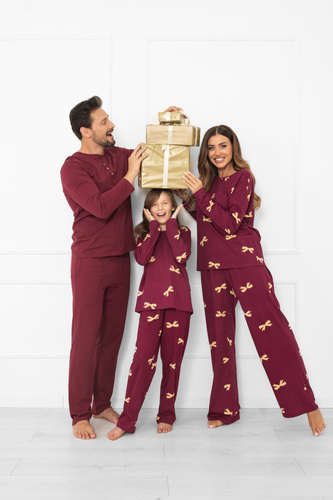 Kwadro Pijama pentru femei Italian Fashion - bumbac, mânecă lungă și pantaloni