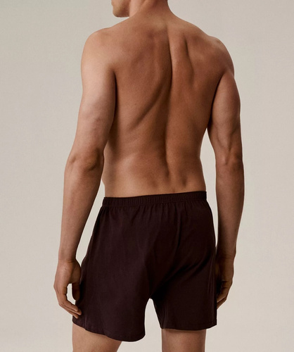 Pantaloni scurți boxer Atlantic pentru bărbați 2MBX-054 din bumbac - croială lejeră, pachet de 2