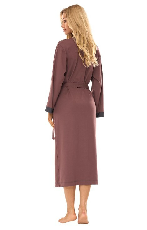 2505 L&L halat de baie lung dama - prune