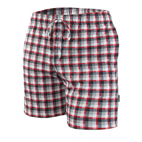 Pantaloni scurti de pijama Milo 2 Sesto Senso, carouri 10, rosii