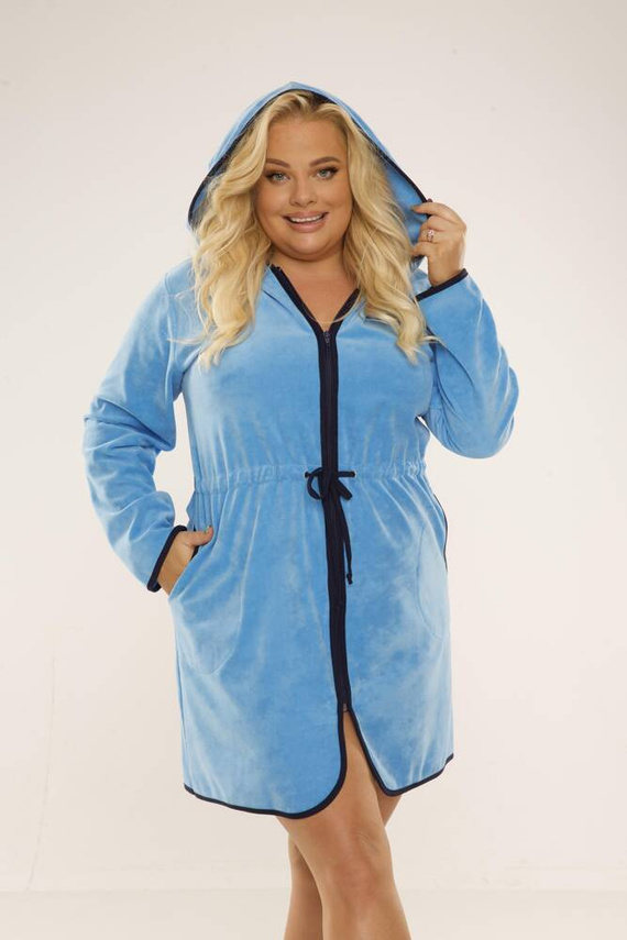 313 Desiree Halat de baie pentru femei De Lafense - albastru deschis