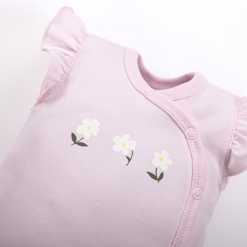 Body plic cu mâneci scurte Meadow Eevi - roz