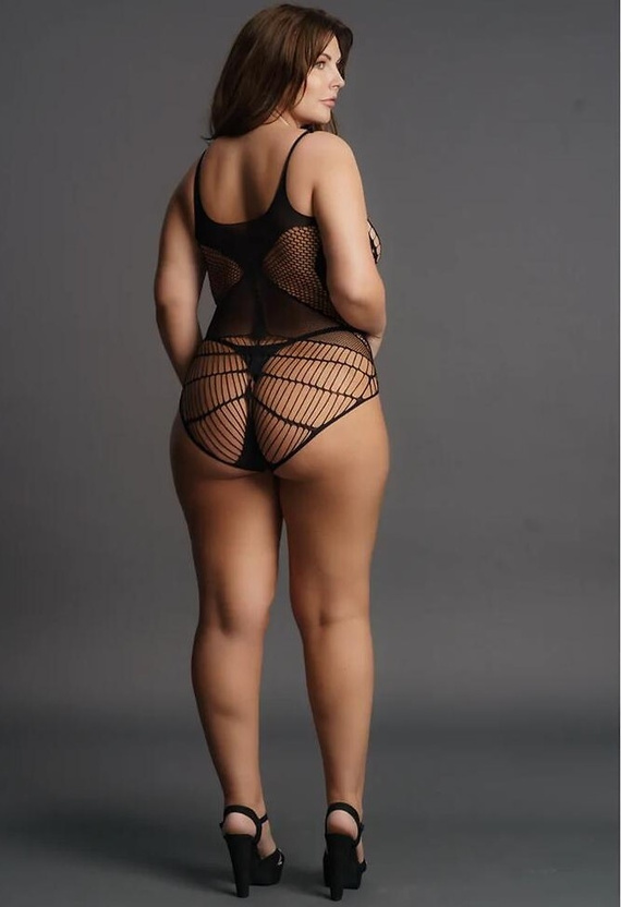 Body DES018 Le Désir, body senzual cu decupaje geometrice