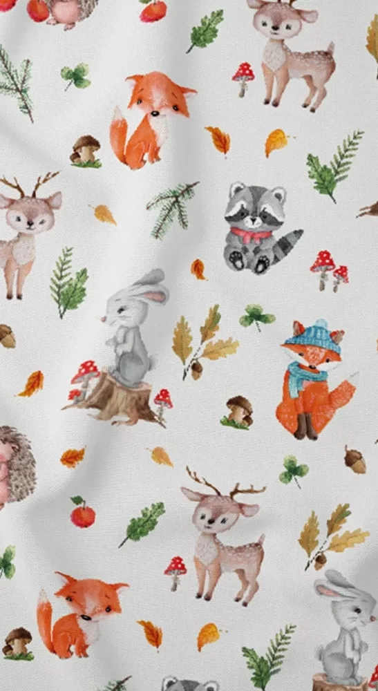 3713 B Land of Dreams Lenjerie de pat din bumbac pentru copii, animale Karo