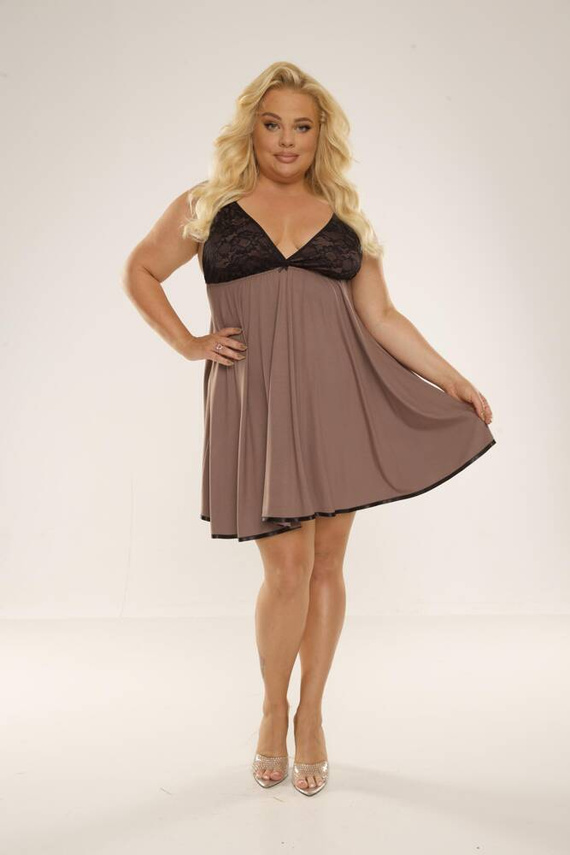 713 Cloche Forex cămașă de noapte - mocca