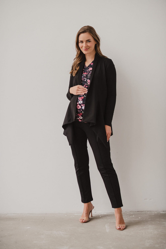 Cardigan de maternitate Mama Wrap Milk&Love negru