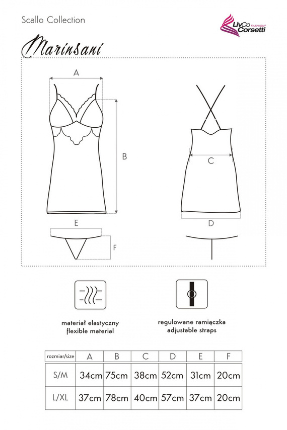 Marinsani Pink LC 90566 Dwuczęściowy komplet damski LivCo Corsetti Fashion 