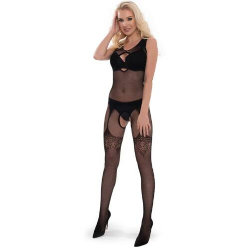 BDS003 Bodystocking negru Sesto Senso
