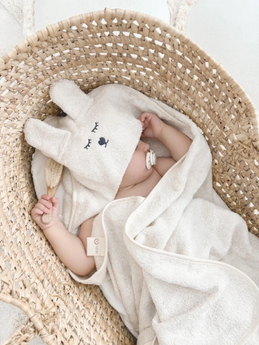 Prosop din bambus Yosoy cu urechi - natural