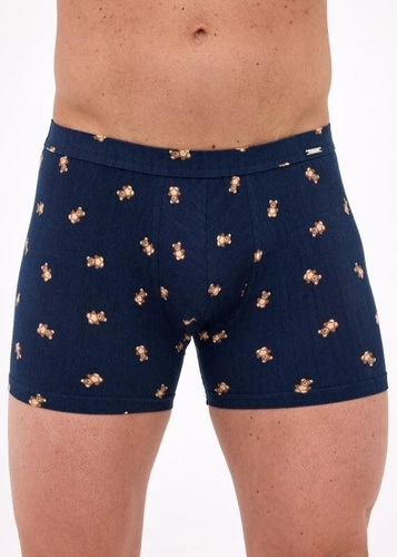 Pantaloni scurți boxer Prime Cornette bleumarin – bumbac, mulați