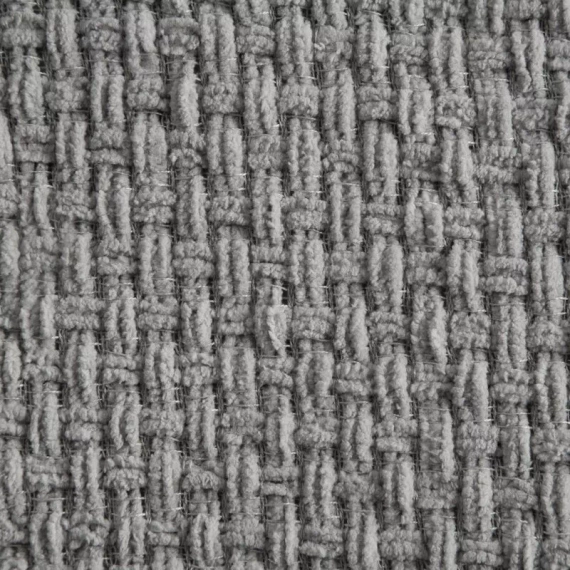 Patura Suzi, cuvertura de pat, tesuta cu franjuri, eurodrape, gri