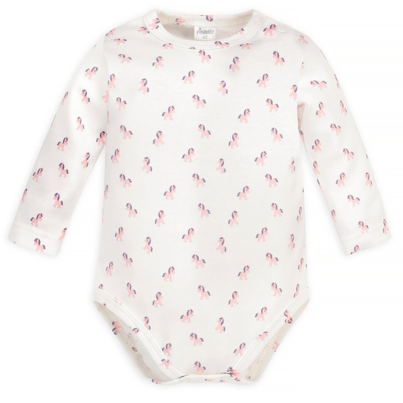 Body cu mâneci lungi Lovely Day Pinocchio - cai ecru