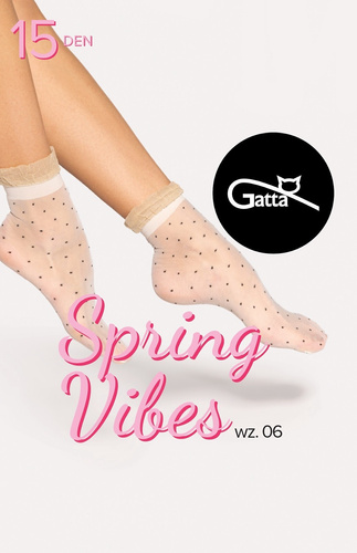 Spring Vibes wz.06 Socks Women's 15 den Gatta -visione