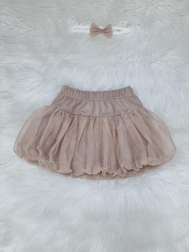 Fusta din tul bej Gracja Bambarillo