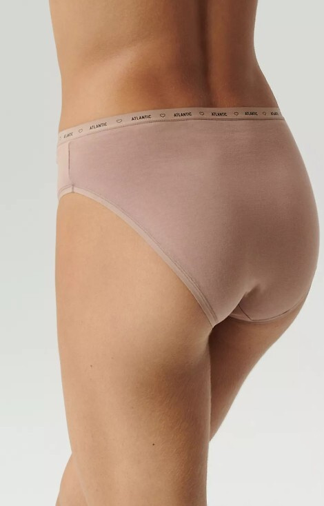 3CLP-010 High Sport Leg Chiloți de damă Atlantic - ecru-bej-bej închis