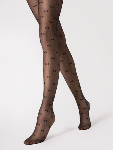 G 6119 Ribbon Fiore colanti 20 den - negru