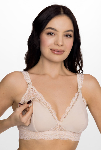Sutien moale pentru alăptare Motley Burgundy Momtobe