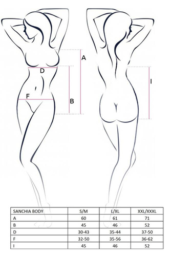 Sanchia Body damskie Passion czarny