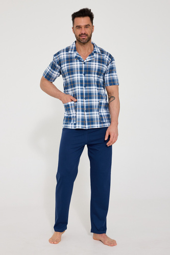 Pijama bărbați Cornette 318/60 deschisă 100% bumbac confort