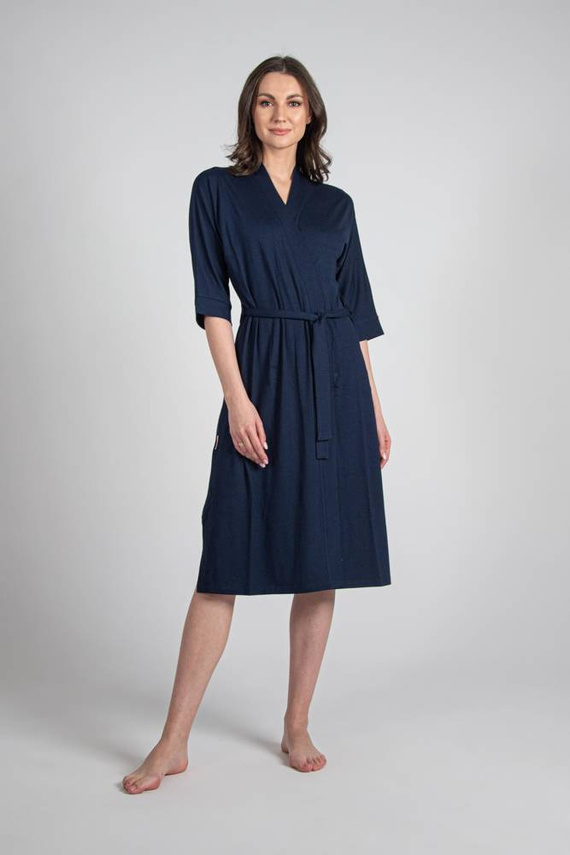 942 Visa Halat lung De Lafense - albastru marin