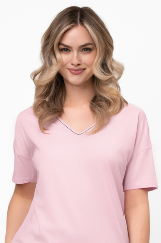 Pijama din bumbac pentru femei Marisal - mâneci scurte, pantaloni scurți Italian Fashion  