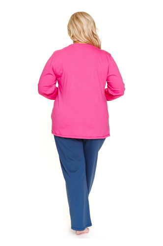 Pijamale pentru femei 7328 Doctor Nap Peony - Bumbac, Mărime mare, Mânecă lungă