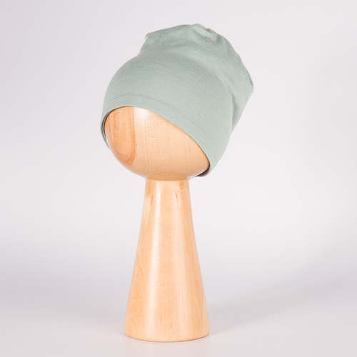 229120 Nicol Căciulă Merino 100% lână copii dublă strat - verde