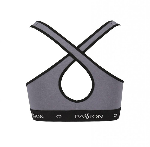 PS013 Top Biustonosz miękki Passion ciemny szary