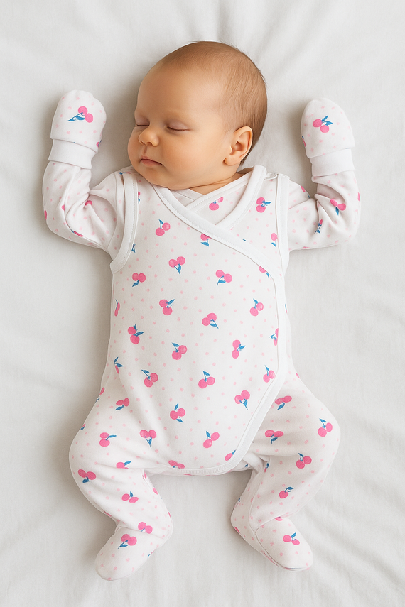 Tricou bebe Cherry Martex | Bumbac, moale și confortabil