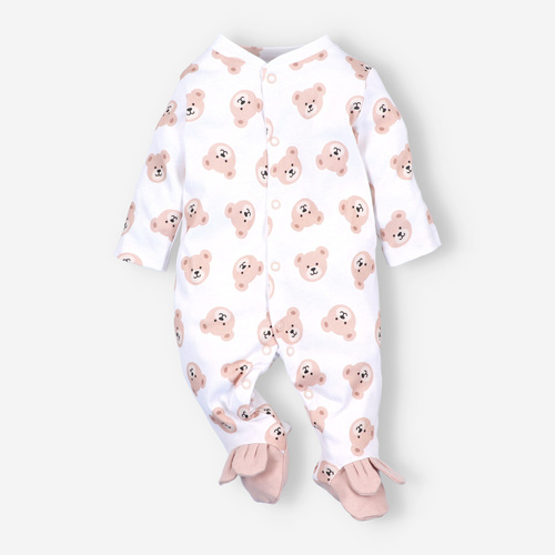 ABN-5356 Baby Bears Nini clovn | Bumbac organic, inchidere cu capse