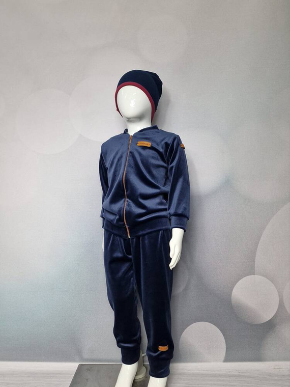 Trening pentru copii, fabricat manual Bambarillo bleumarin