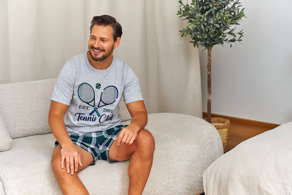 Pijama bărbați Doctor Nap 7401 Tennis 95% bumbac