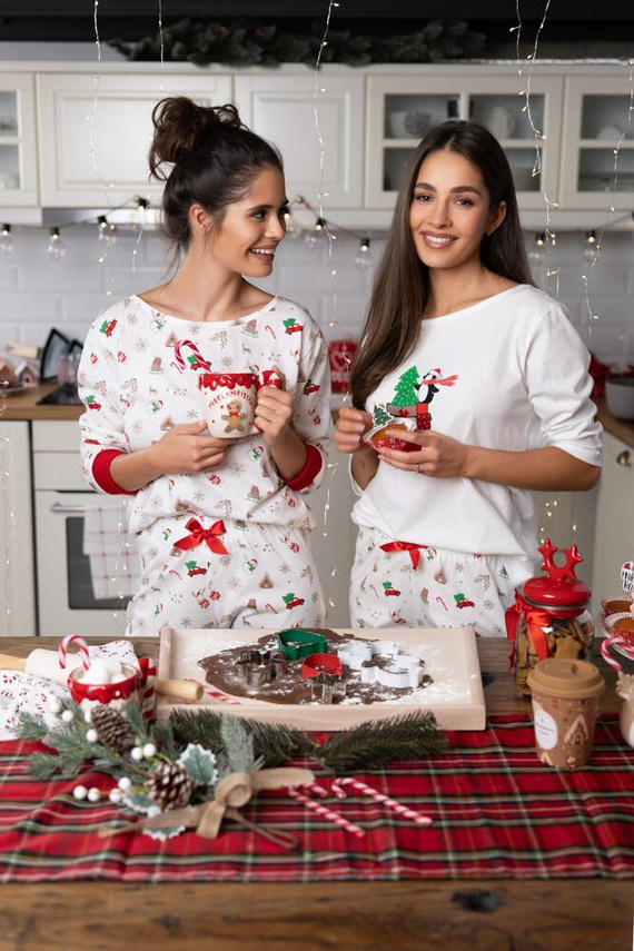 Pijama pentru femei Samantha Sensis -ecru