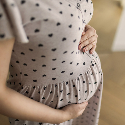 Cămașă de noapte de maternitate Linda Eevi - bej