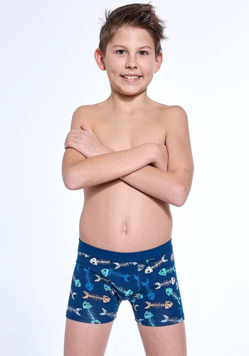 700/146 Boxeri Fishbone Kids Boy Cornette bleumarin