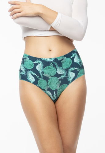 Chiloți damă Sea Story Simple Maxi Julimex - neted, cu talie înaltă, confortabili, verzi