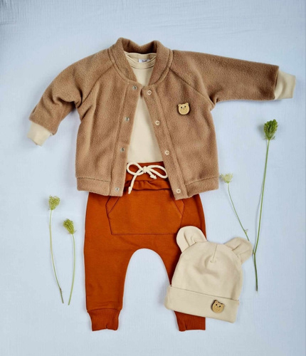 3717P Hanorac din lână Teddy Marija - maro