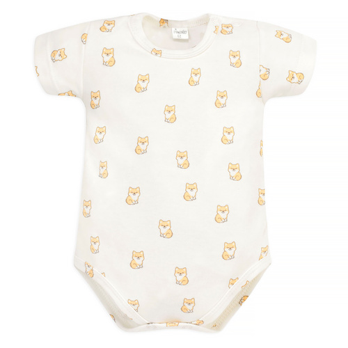 Body Lovely Day cu mâneci scurte Pinocchio - câini ecru