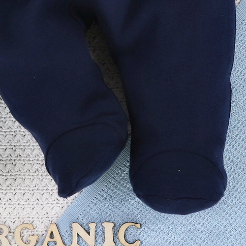 ABN-5392 Costume de dormit Fun Origami din bumbac organic Nini, bleumarin