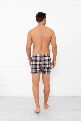 Boxeri bărbătești Brit Italian Fashion - bumbac, carouri, clasici