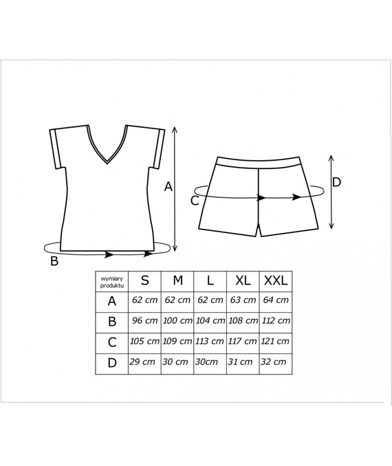 Pijama Melisa Short Donna vâscoză florală