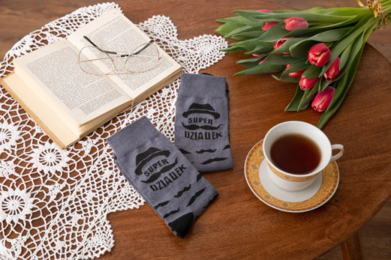 M40D Super Grandpa Șosete lungi Italian Fashion - grafit