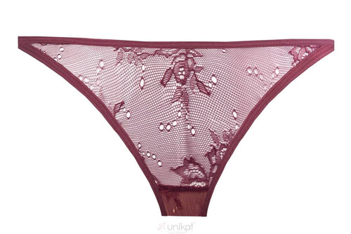 Tanga de dama Caro Unique burgundy