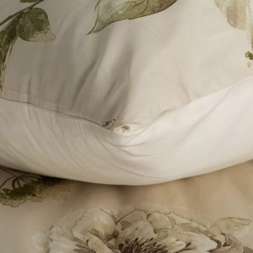 Spring 38 Flowers lenjerie de pat satin Euro perdele bej