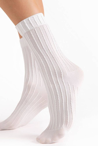 G 1193 Basico Socks 40den Fiore alb